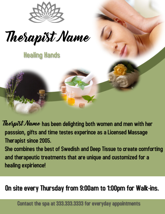 Short Bio Examples For Massage Therapist at Sarah Dobell blog