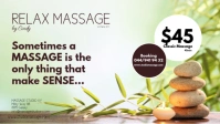 Massage Therapy Studio Treatement Relax Spa Facebook Cover Video (16:9) template