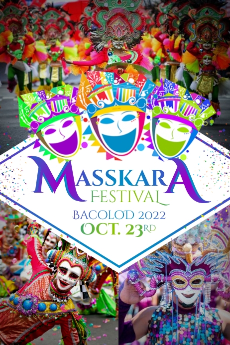Maskaran Design Masskara Festival Template | PosterMyWall