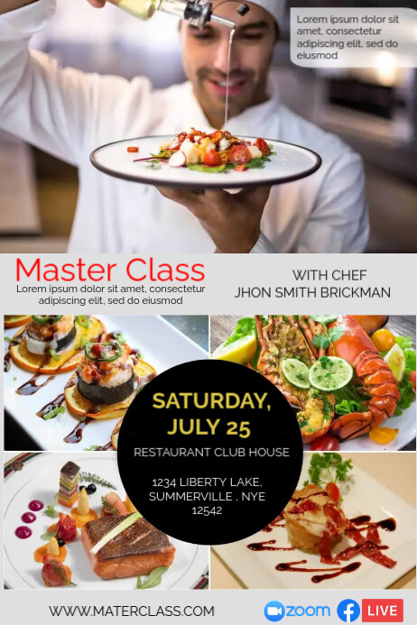 Plantilla de MASTER CLASS | PosterMyWall