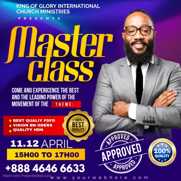 Copy of master class | PosterMyWall
