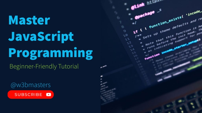 Master JavaScript Programming Beginner-Friend Template | PosterMyWall