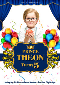 Master Showman Birthday A4 template