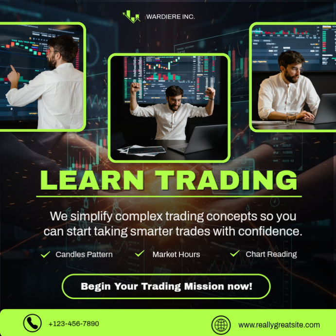 Trading Education Instagram Ad Template | PosterMyWall