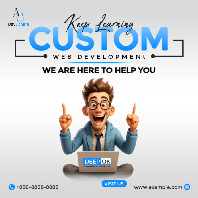 Master Web Development, Your Way! Instagram Post template