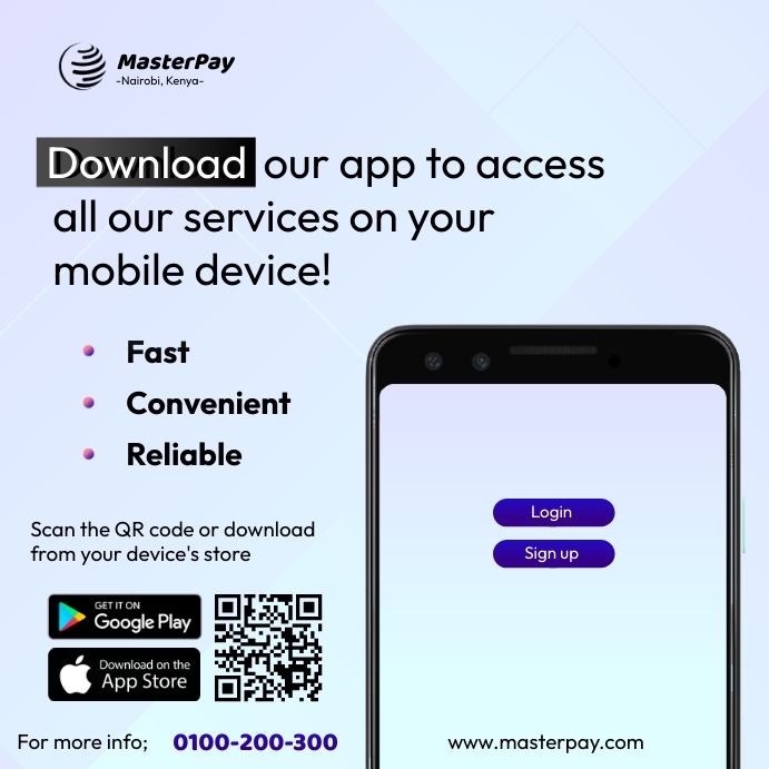 Masterpay app Template | PosterMyWall
