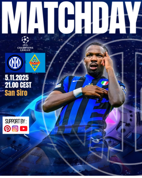 Matcday Inter Milan Vs Fc. Kairat Uefa Champions League Instagram ...