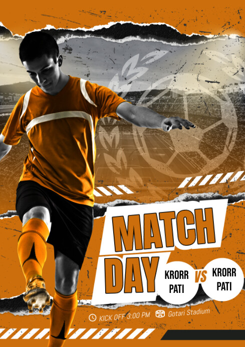 Copy of match day | PosterMyWall