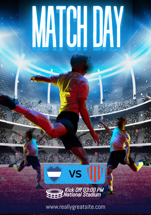 MATCH DAY Template | PosterMyWall