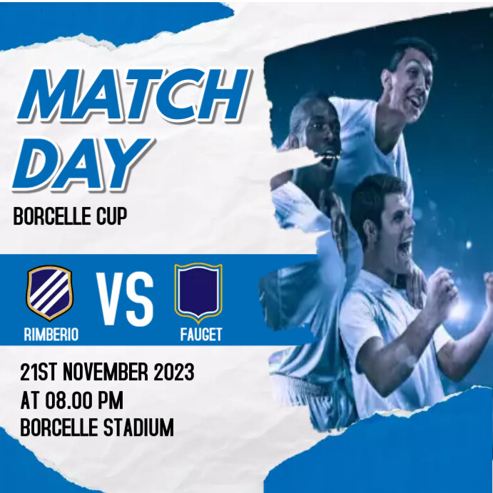 Match Day Template | PosterMyWall