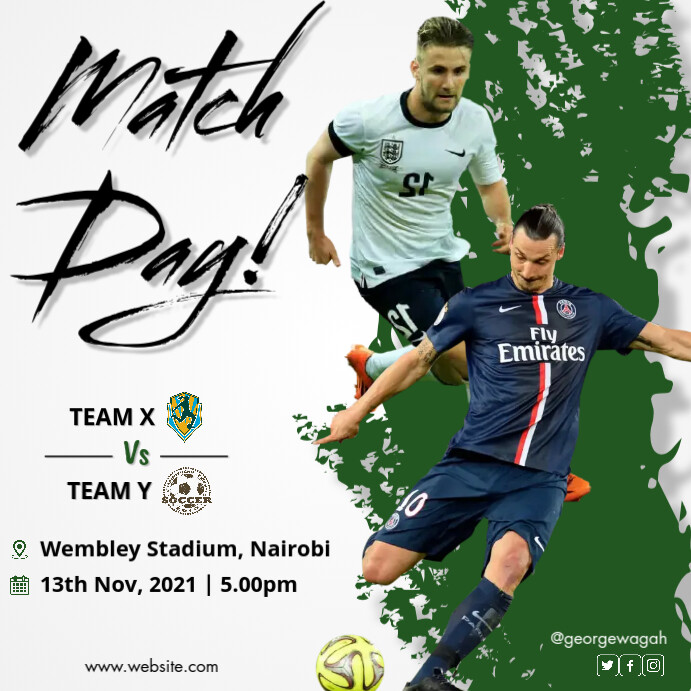 match day Template PosterMyWall