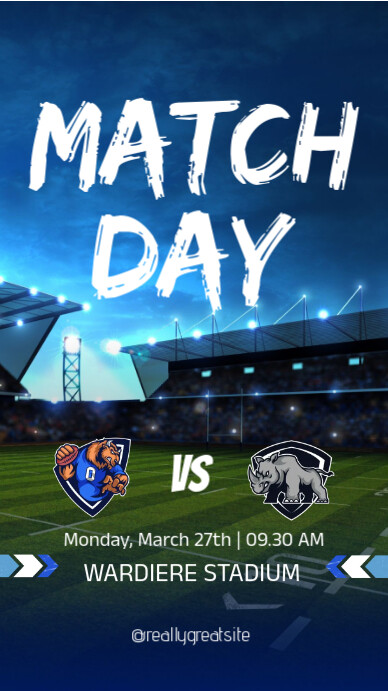 Match Day Template | PosterMyWall