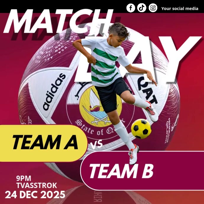 MATCH DAY Template | PosterMyWall