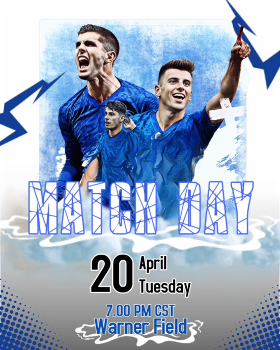 MATCH DAY Instagram Portrait template