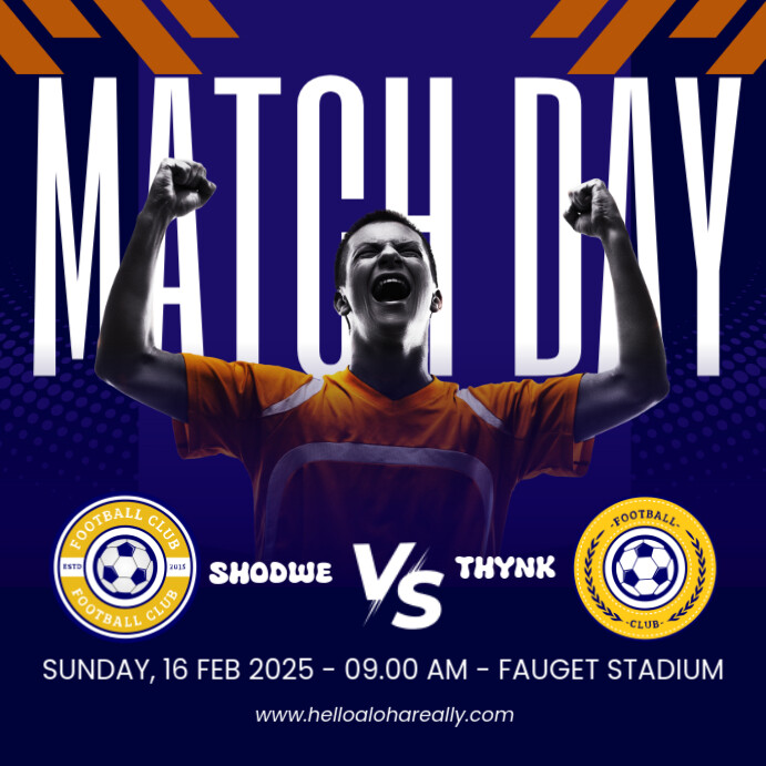 Match Day Template | PosterMyWall