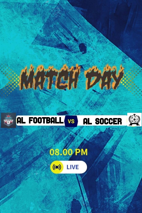 Match Day Template | PosterMyWall