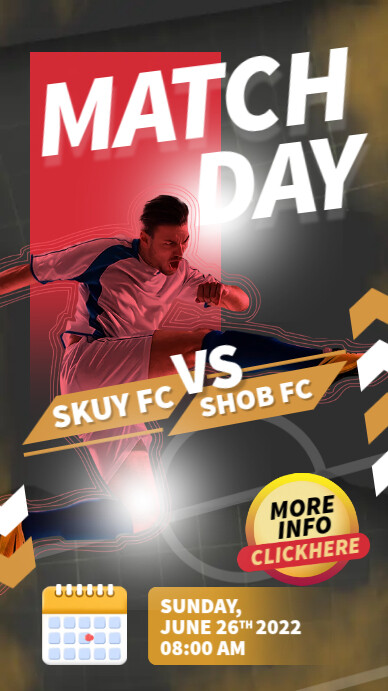Match Day Template | PosterMyWall