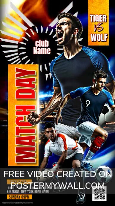 MATCH DAY Template | PosterMyWall