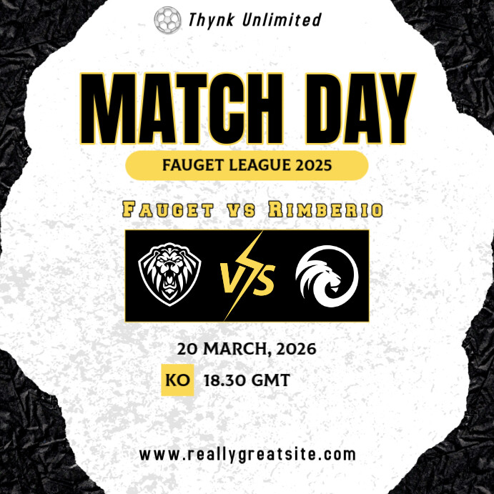 Football Match Day Instagram Ad Template | PosterMyWall