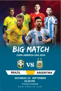 Match day flyer template Pinterest na Graphic