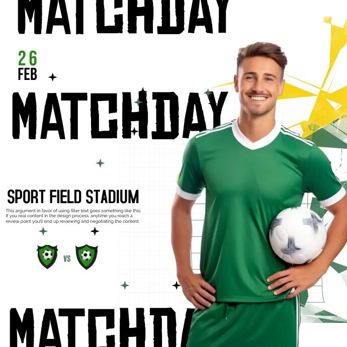 Match Day Football | PosterMyWall