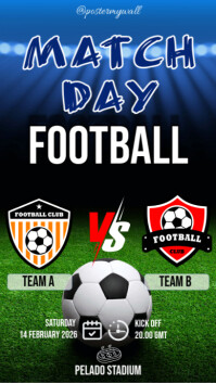MATCH DAY FOOTBALL Instagram-verhaal template