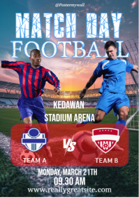 Match Day Football A3 template