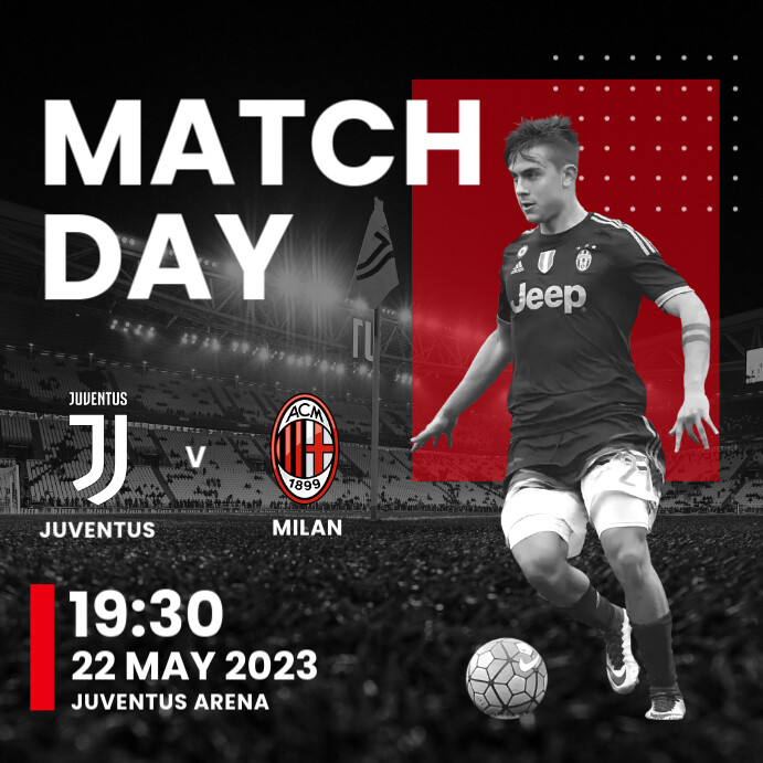 Match Day Instagram Template | PosterMyWall