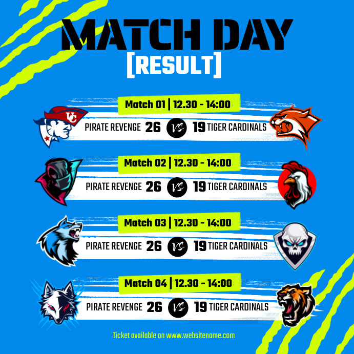 Match Day Instagram Post Template PosterMyWall