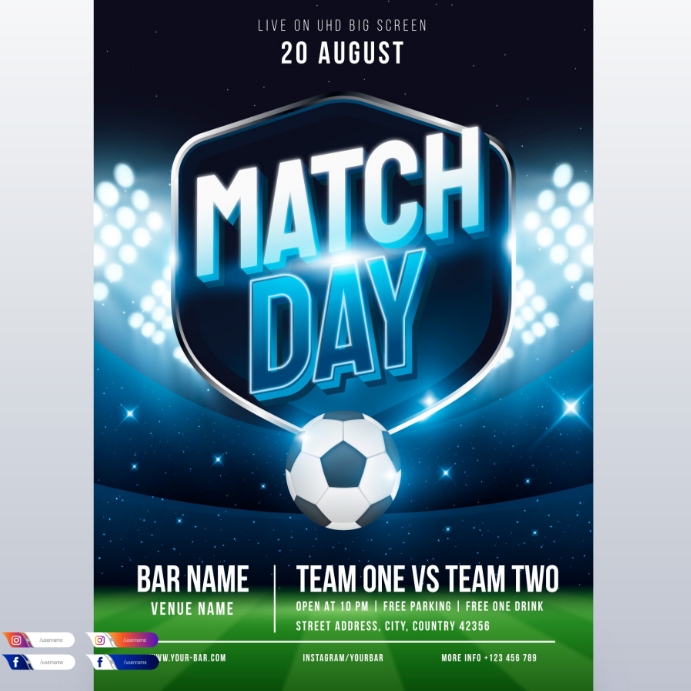 Copy of Match day Poster | PosterMyWall