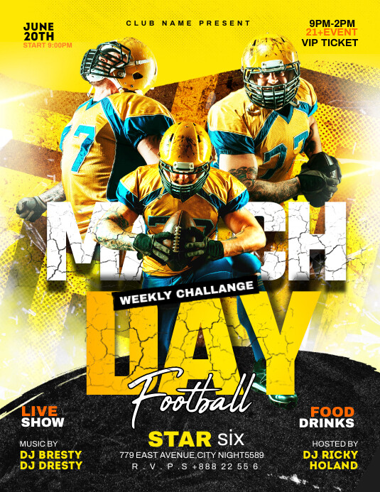 Match Day Poster Template | PosterMyWall