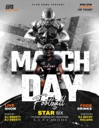 Match Day Poster Flyer (US Letter) template