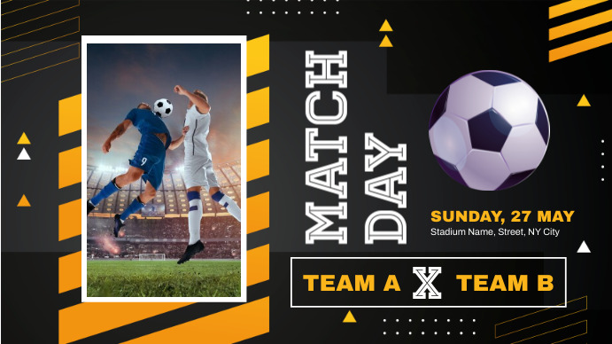 Match Day Poster Template | PosterMyWall