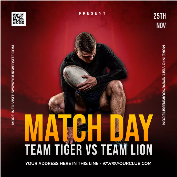 Match day poster template | PosterMyWall