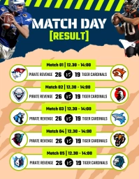 Match Day Result Flyer template