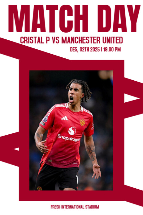 Match Day Soccer Poster Template | PosterMyWall
