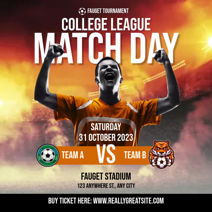 match day template | PosterMyWall