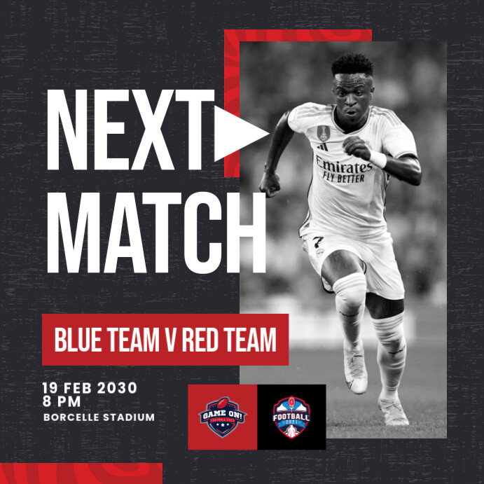 match day template | PosterMyWall