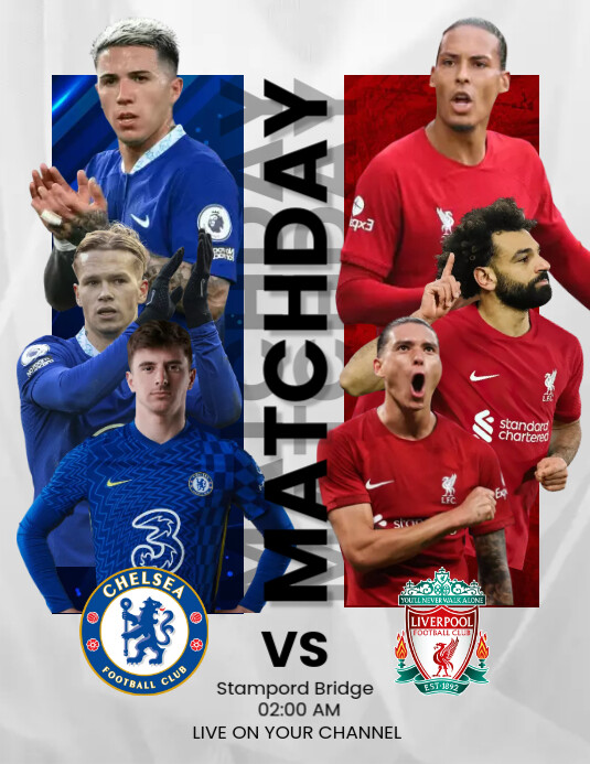 Copy of match day template | PosterMyWall
