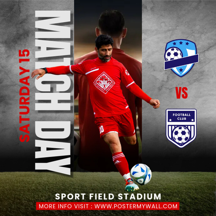 match day template | PosterMyWall