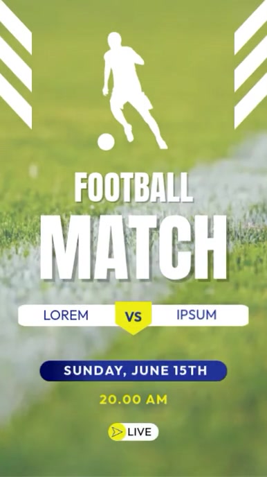 Copy of match day template | PosterMyWall