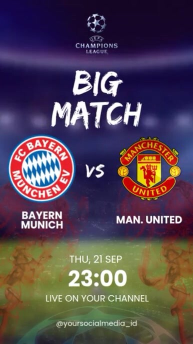 Copy of match day template | PosterMyWall