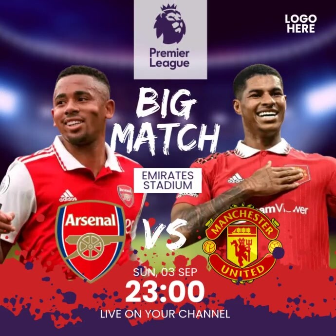 Matchday Programme Ad Example match day template | PosterMyWall