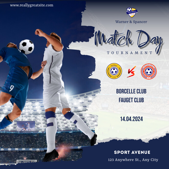 Match Day Template Poster | PosterMyWall