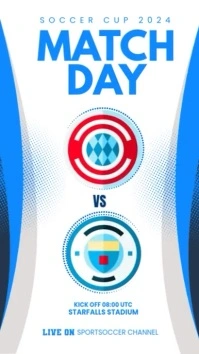 Match day video Instagram story Instagram-Story template