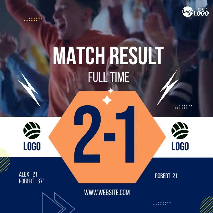 Score Result Design Match Final Result Scoreboard Template | PosterMyWall