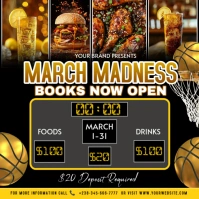 March booking flyer Pos Instagram template