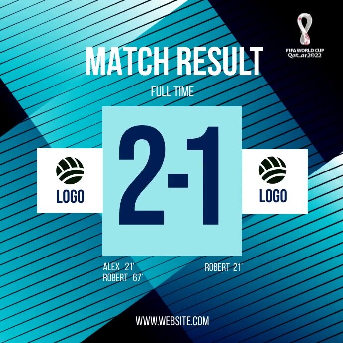 Sample Match Match Result Score Template | PosterMyWall