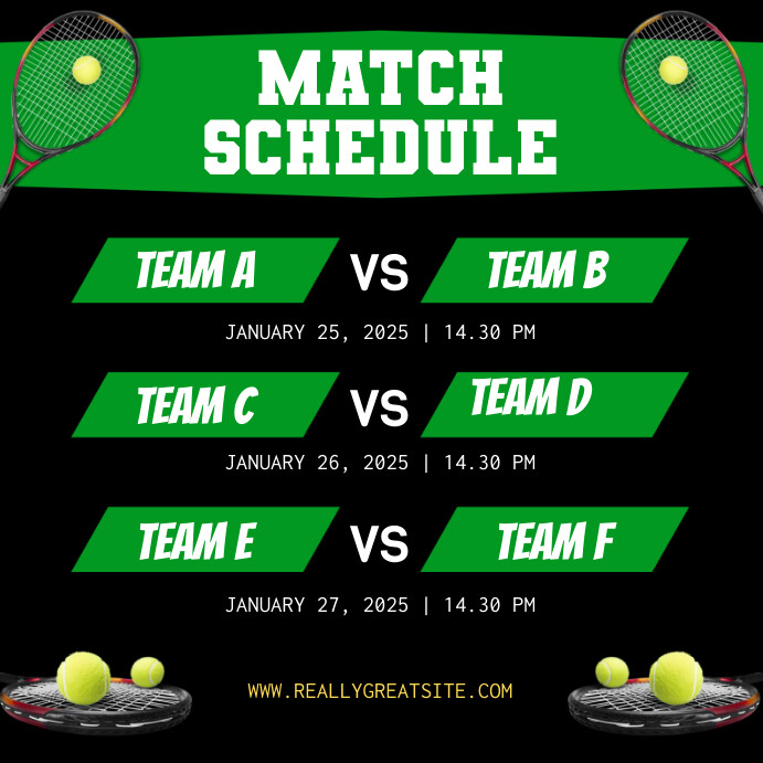 Match Program Template Match Schedule Template | PosterMyWall