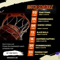 match schedule Publicación de Instagram template